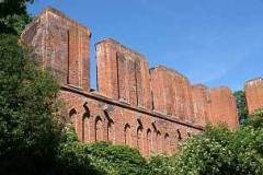 Und dann zum Abschluß der Exkursion der Gang durch die fantastische Ruine der Huder Klosterkirche!