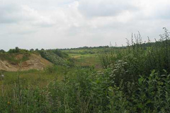 Archäologische Wüste nach Sandabbau in Daerstorf, Ldkr. Harburg