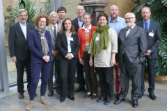 Die Referenten der wissenschaftlichen Tagung mit den örtlichen Organisatoren Ute Bartelt (4. v.r.) und Karl-Bernhard Kruse (l.)