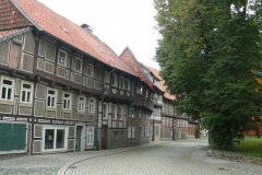 Hornburg: Straßenzug mit originaler Struktur der Stadt im 16. und 17. Jahrhundert