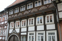 Hornburg: Storchenhaus, das dem Erbauer zahlreiche Kinder beschert haben soll
