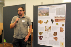 Posterpräsentation im Vortragssaal (Markus Wehmer)