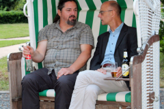 Fachgespräch im Strandkorb
